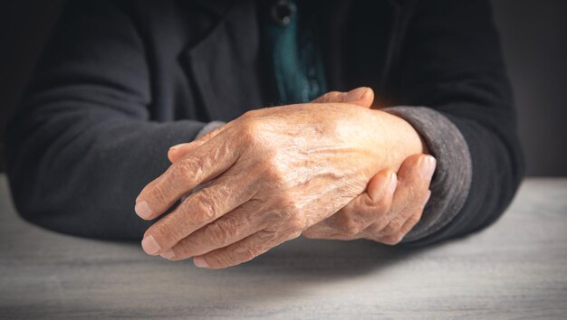 image of a woman's hands with parkinson's disease