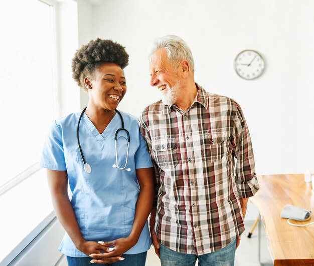 care manager with patient